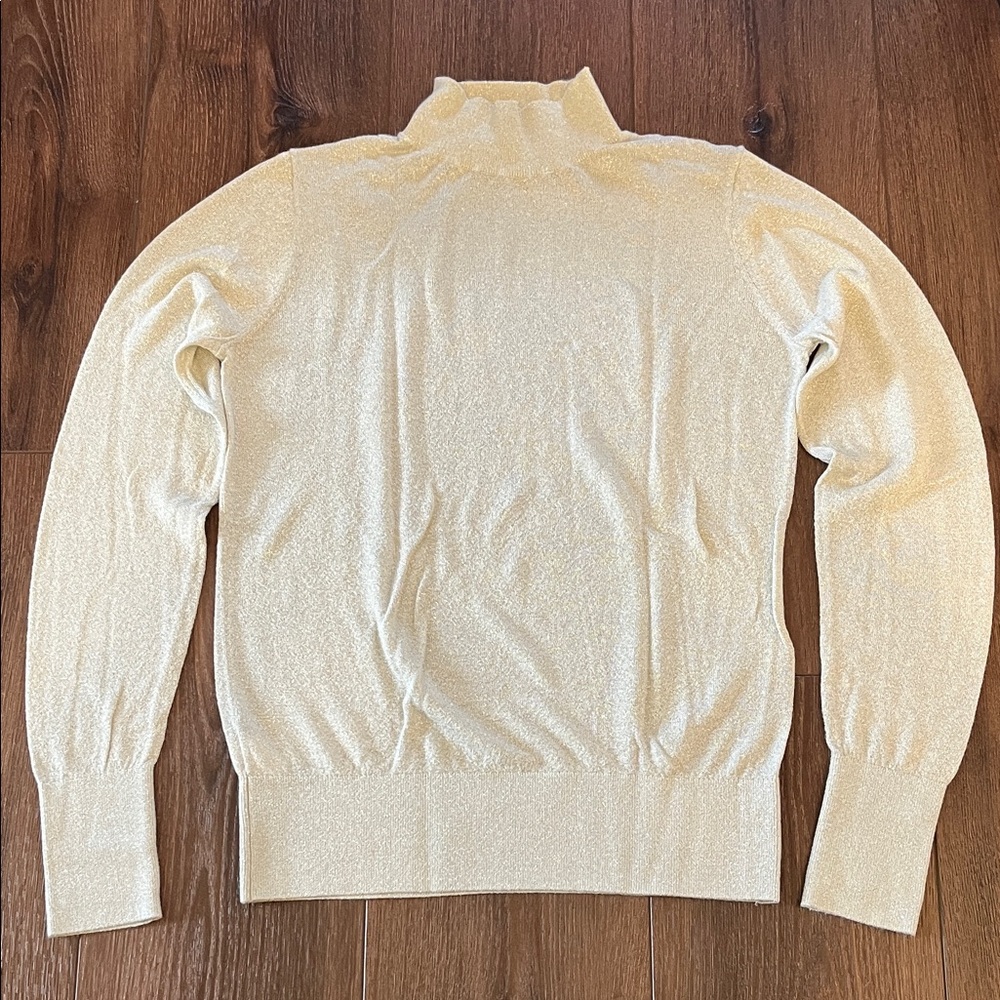 LOFT Cream Turtleneck Sweater